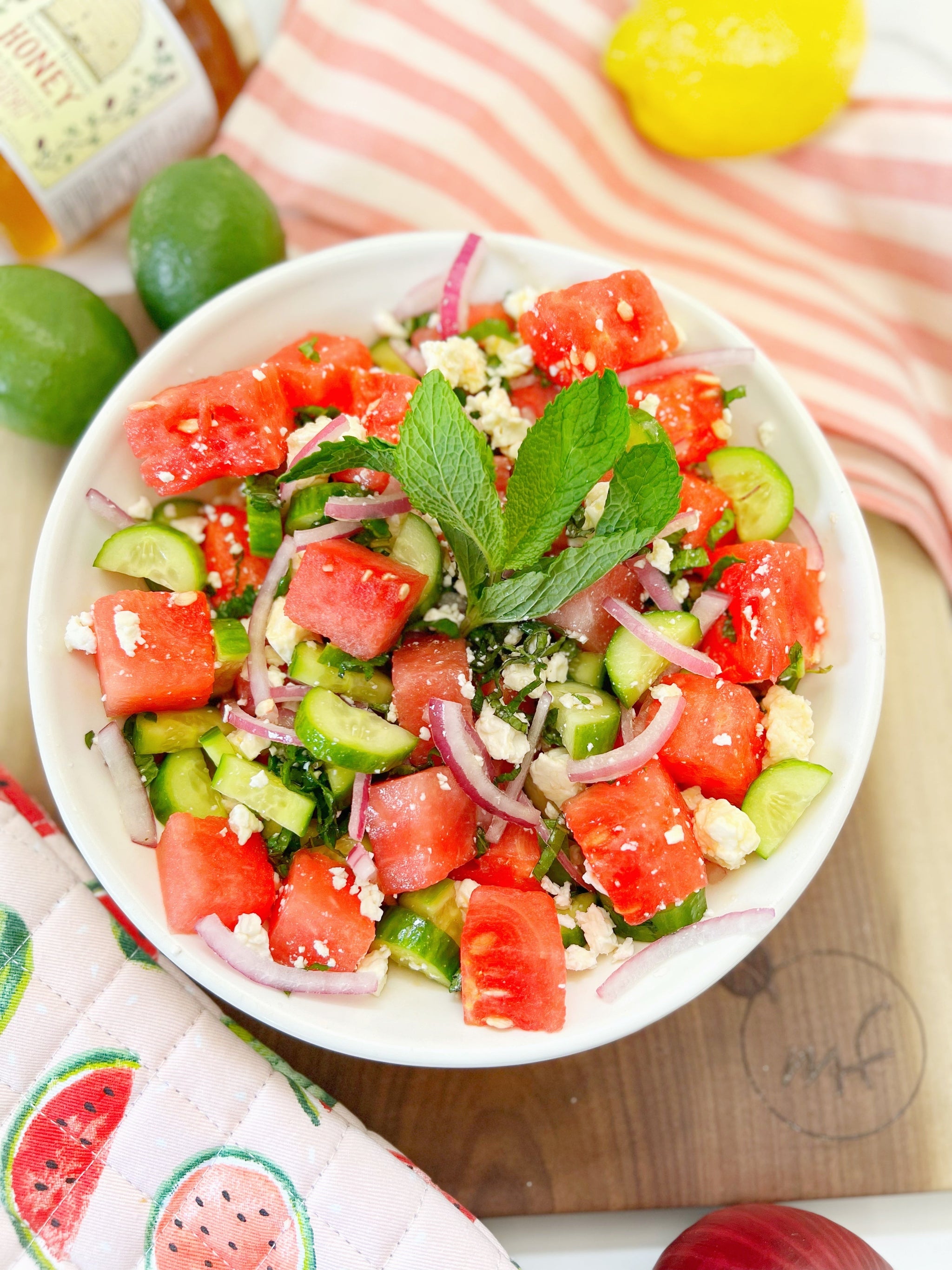 Local Watermelon Mint Salad
