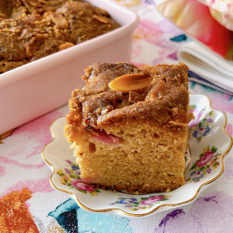 Ontario Rhubarb Coffee Cake