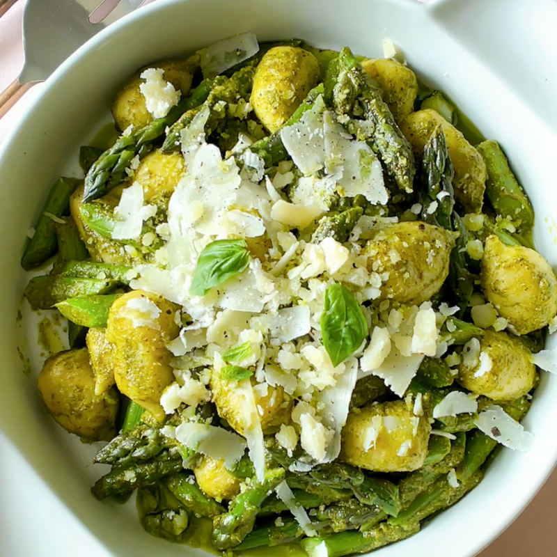 Local Asparagus Pesto Gnocchi