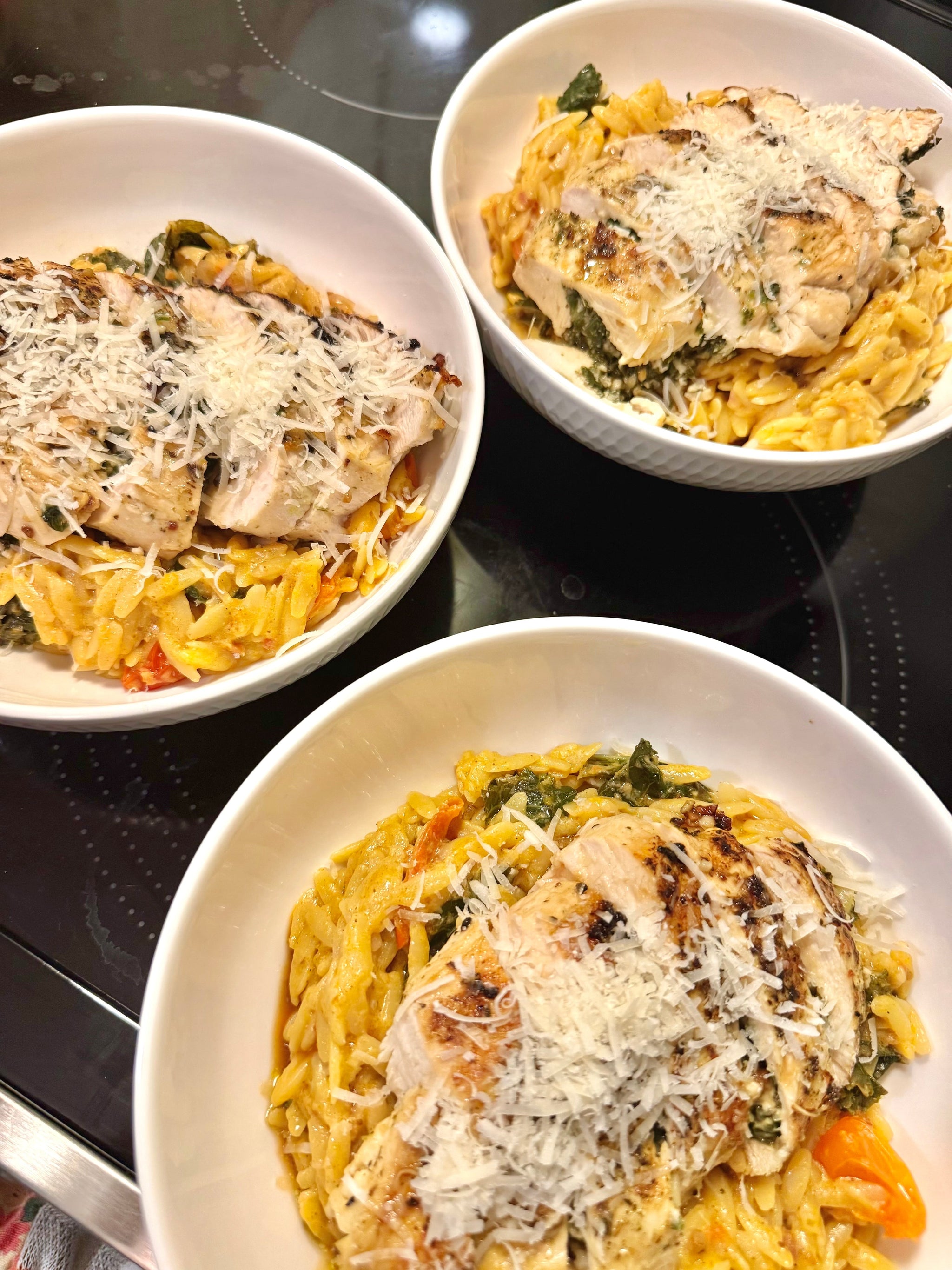 Stuffed Chicken Breast with Orzo