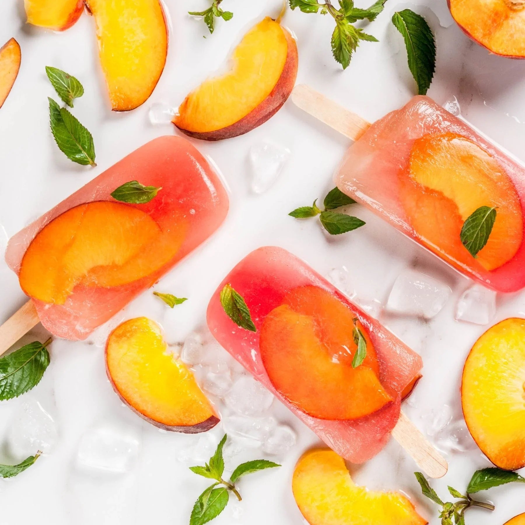 Lighthouse Lemonade Real Fruit Peach Popsicles