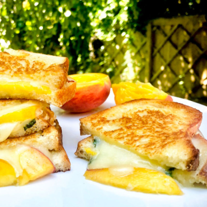 stonetown cheese peach grilled cheese recipe