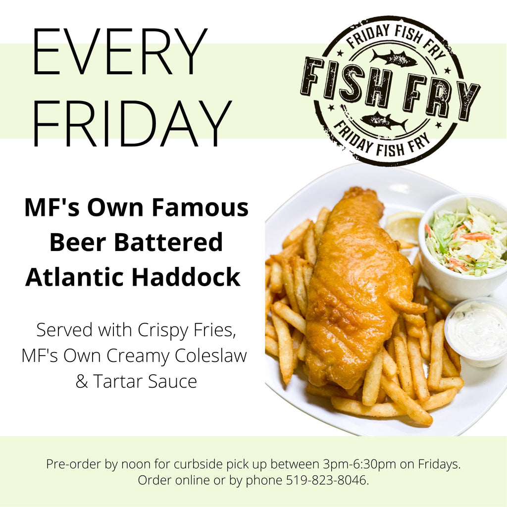 Market Fresh Fish and Chips Dinner available for curbside pick up on Fridays